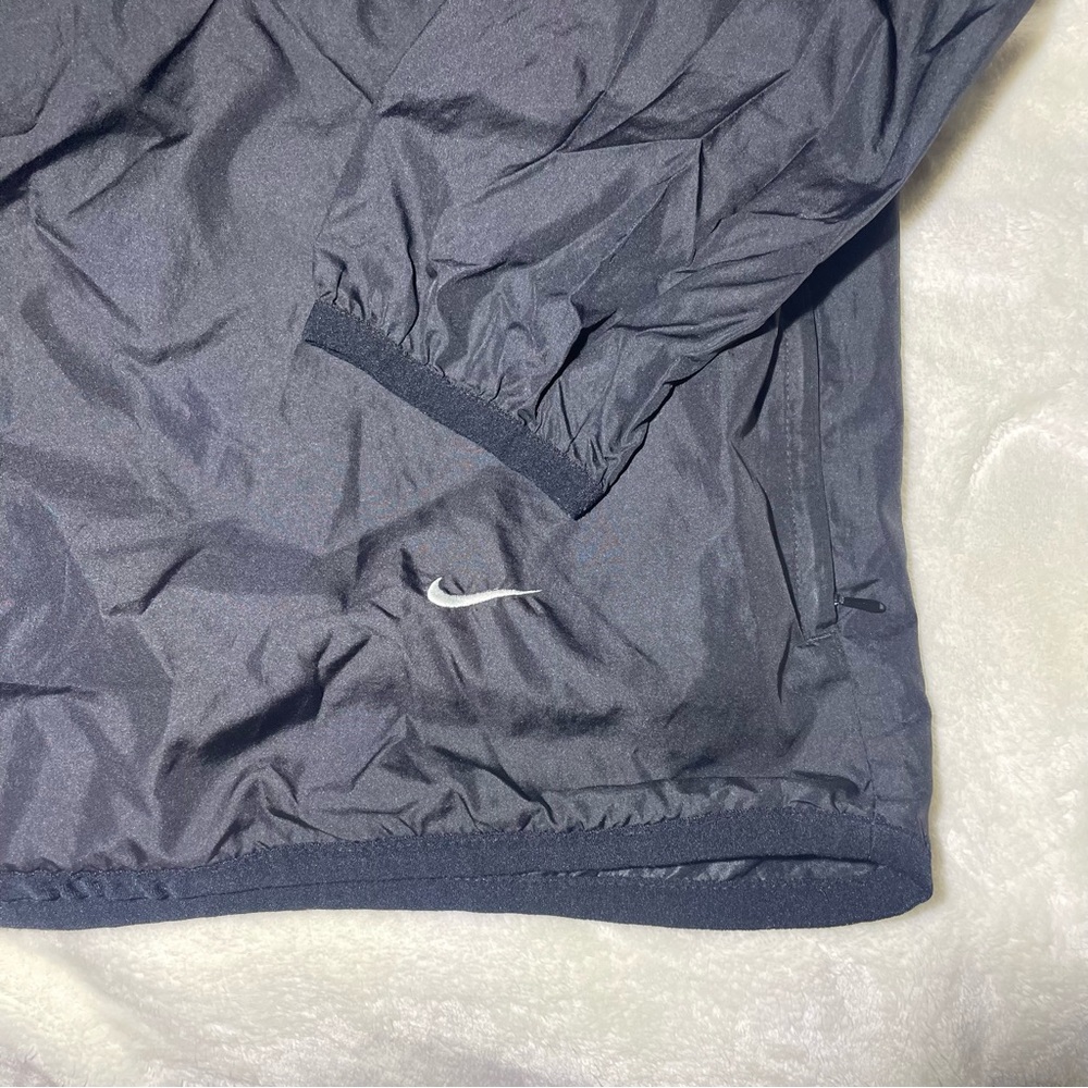 Vintage Y2K Nike Black Windbreaker Jacket Mens Large Lightweight Athletic - Picture 4 of 7